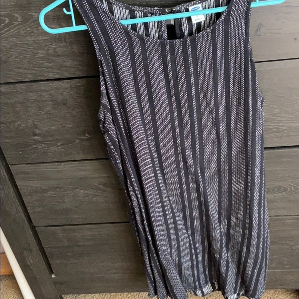 Casual black and white dress